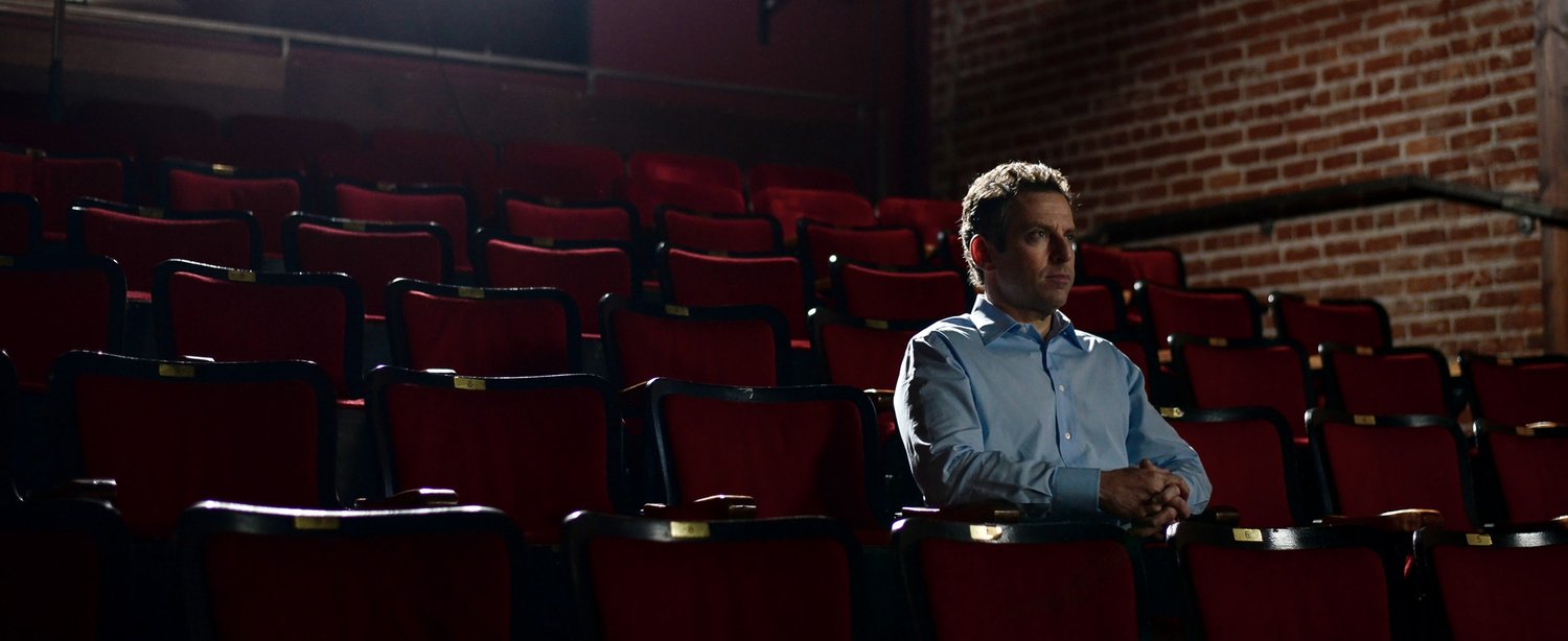 Sam Harris in a cinema during Islam and the Future of Tolerance